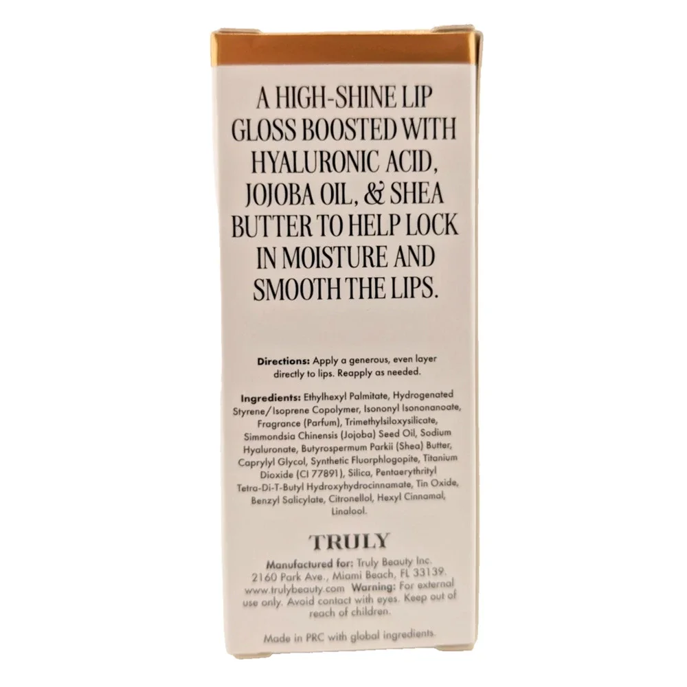 2x Truly Coco Cloud Hydrating Lip Gloss with Hyaluronic Acid & Shea Butter